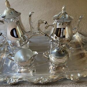Elegant Silver Tea Set